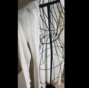 Long Cream Cardigan
